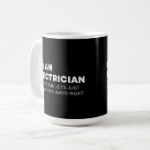 Mug Électricien Citation Drôle (Devant gauche)