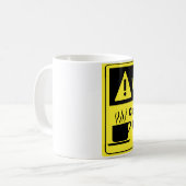 Mug Électricien d'avertissement de caféine (Devant gauche)