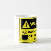 Mug Électricien d'avertissement de caféine (Centre)