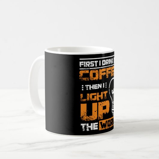 Mug Électricien de café (Devant gauche)