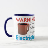 Mug Électricien déshérité par caféine (Gauche)