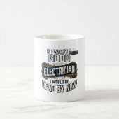 Mug Électricien drôle citation de gravure vintage conc (Centre)