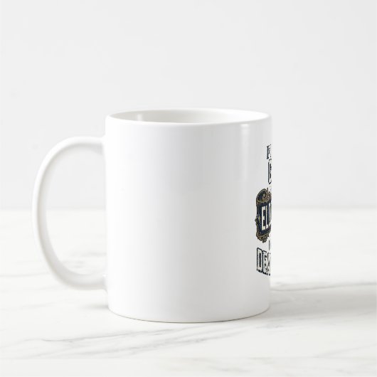 Mug Électricien drôle citation de gravure vintage conc (Gauche)