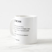 Mug Électricien Et Ingénieur D'Entretien Définition (Devant gauche)
