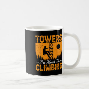 Mug Électricien grimpeur de tours - Les tours sont con