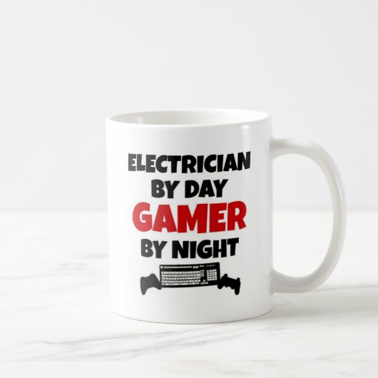 Mug Électricien par Jeu de jour par nuit (Droite)