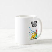 Mug Electricity Explained Funny Cat Physics Humor Scie (Devant droit)