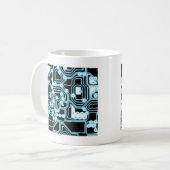 Mug ElecTRON - Bleu / Noir (Devant gauche)