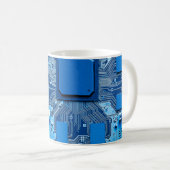 Mug Electronic circuit board close up. circuit,board,s (Devant droit)