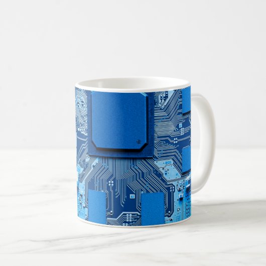 Mug Electronic circuit board close up. circuit,board,s (Devant droit)