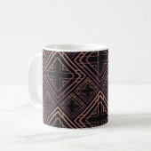 Mug Élégance Art Déco Noir Or (Devant gauche)