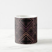Mug Élégance Art Déco Noir Or (Centre)