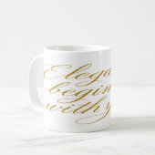 Mug Elegance Begins With You: Motivational Quote (Devant gauche)