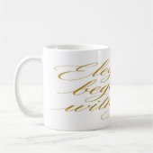 Mug Elegance Begins With You: Motivational Quote (Gauche)