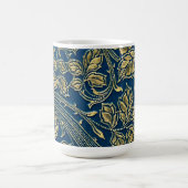 Mug Élégance Bleu Doré (Centre)