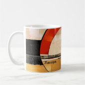 Mug Elégance céleste : Exploration Abstraite en beige (Gauche)