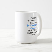 Mug Élégance dans l'équation Preuve Mathématique Parfa (Devant droit)