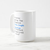 Mug Élégance dans l'équation Preuve Mathématique Parfa (Devant gauche)