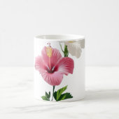 Mug Élégance de double hibiscus rose et harmonie de fl (Centre)