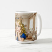 Mug Élégance de la Princesse Dorée (Devant droit)