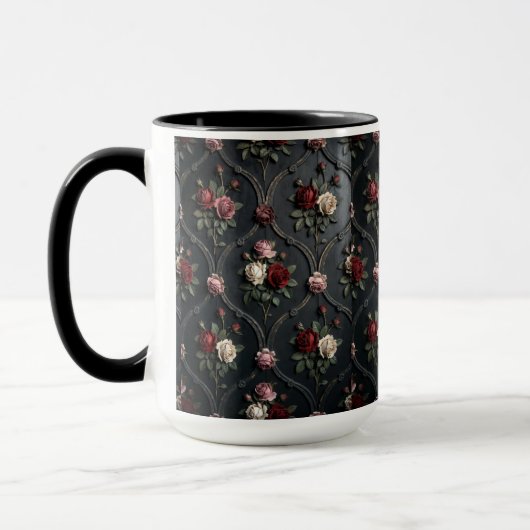 Mug Élégance de la rose éternelle (Gauche)