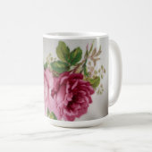 Mug Élégance de la rose rose (Devant droit)