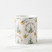 Mug Élégance de Noël : Monogrammé nouvellement marié (Centre)