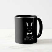 Mug Elégance de Pâques - Lapin Minimaliste (Devant droit)
