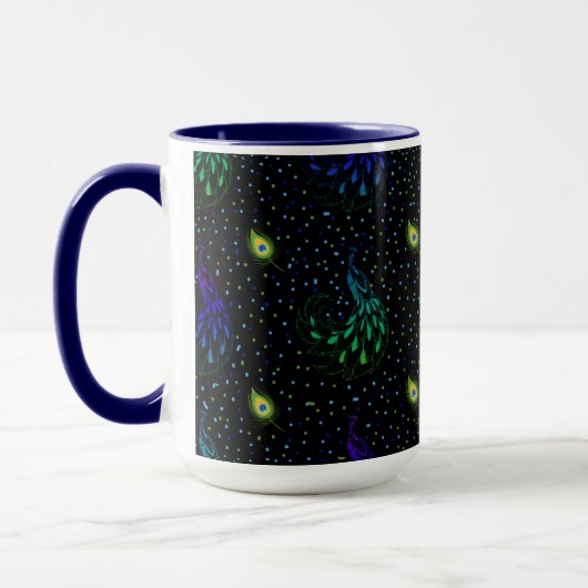Mug Élégance de Peacock (Gauche)
