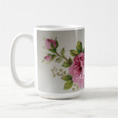 Mug Élégance de rose rose (Gauche)