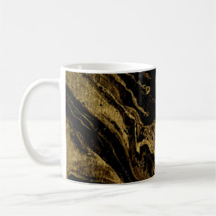 Mug Elégance dorée : La Magie splendide de Marbling