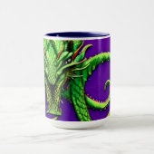 Mug Élégance Dragon Vert Émeraude (Centre)