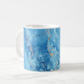 Mug Élégance du marbre : Surface texturée naturelle. (Devant gauche)