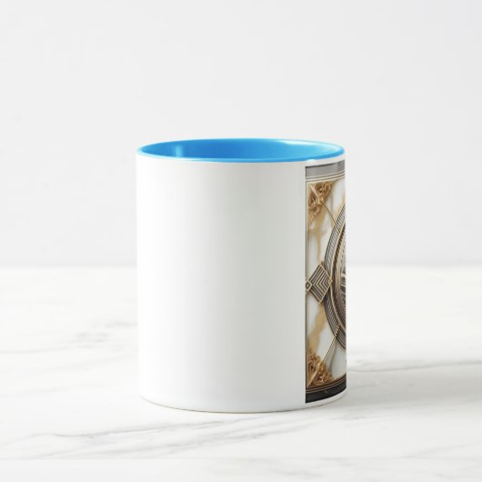 Mug Élégance en Absolution Croix sur marbre avec doré (Centre)