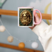 Mug Élégance en Absolution Croix sur marbre avec doré