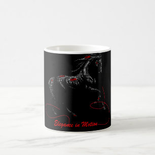 Mug Élégance en Mouvement Typographie de Cheval