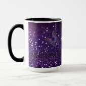 Mug Élégance Enchantante : Le papillon pourpre (Gauche)