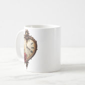 Mug Élégance Éternelle – Cœur d'Horlogerie (Devant gauche)