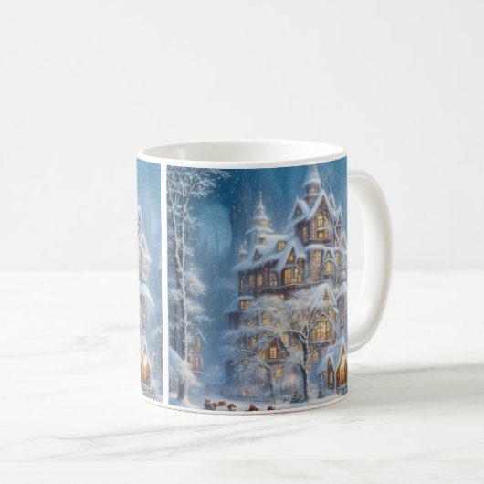 Mug Élégance festive libérée : Grande maison (Devant droit)