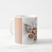 Mug Élégance florale Art Abstrait fractal moderne (Devant gauche)
