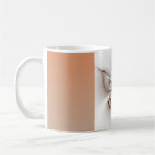 Mug Élégance florale Art Abstrait fractal moderne (Gauche)