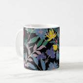 Mug Élégance Florale : Fond Abstrait Vintage (Devant gauche)