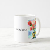 Mug Élégance florale vibrante : un Pastel de charme (Devant droit)
