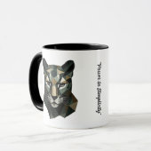 Mug "Élégance géométrique sauvage" (Devant gauche)