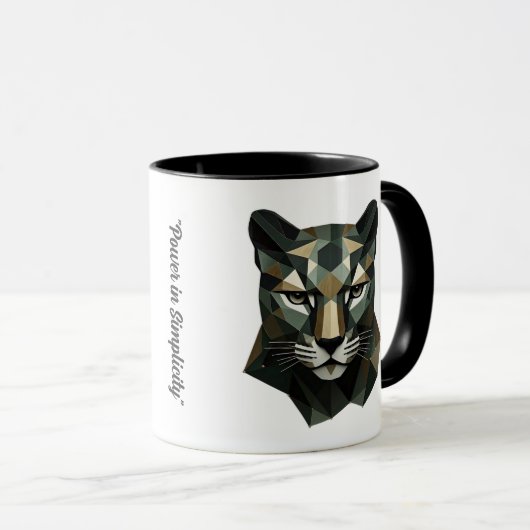 Mug "Élégance géométrique sauvage" (Devant droit)