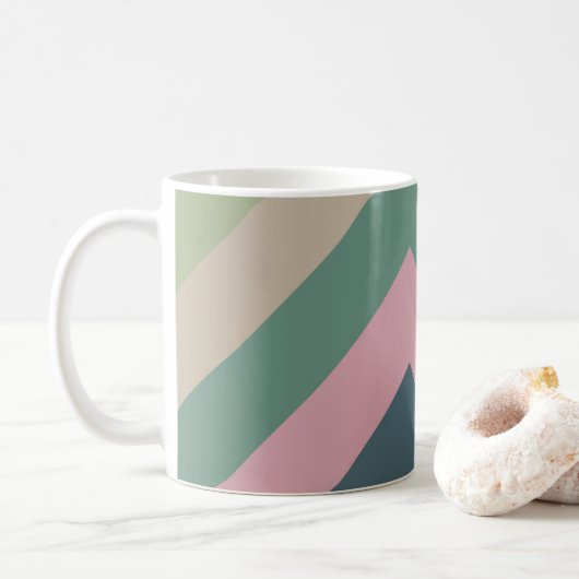 Mug Élégance Mutée - Diagonale triée (Avec donut)