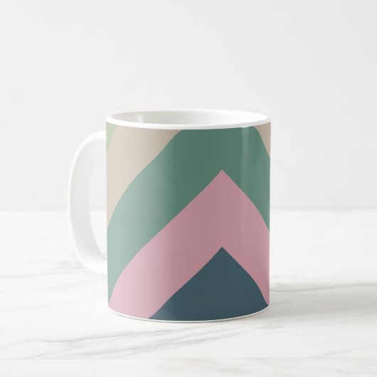 Mug Élégance Mutée - Diagonale triée (Devant gauche)