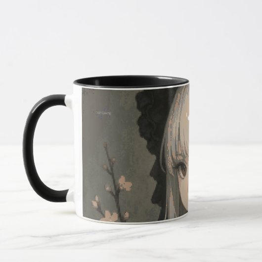 Mug Elegance of the Midnight Blossom Maiden (Gauche)