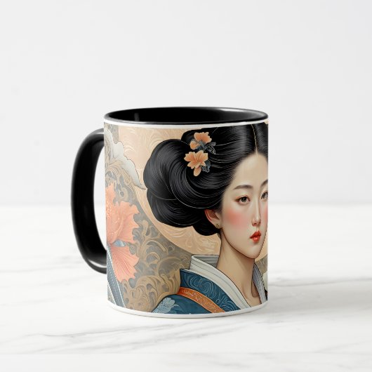 Mug Elégance orientale - Le Lotus Princess (Devant gauche)