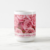 Mug Élégance rose - Personnaliser (Centre)